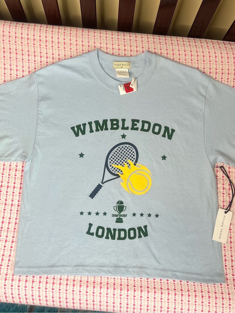 Wimbledon London Graphic Tee - Light Blue